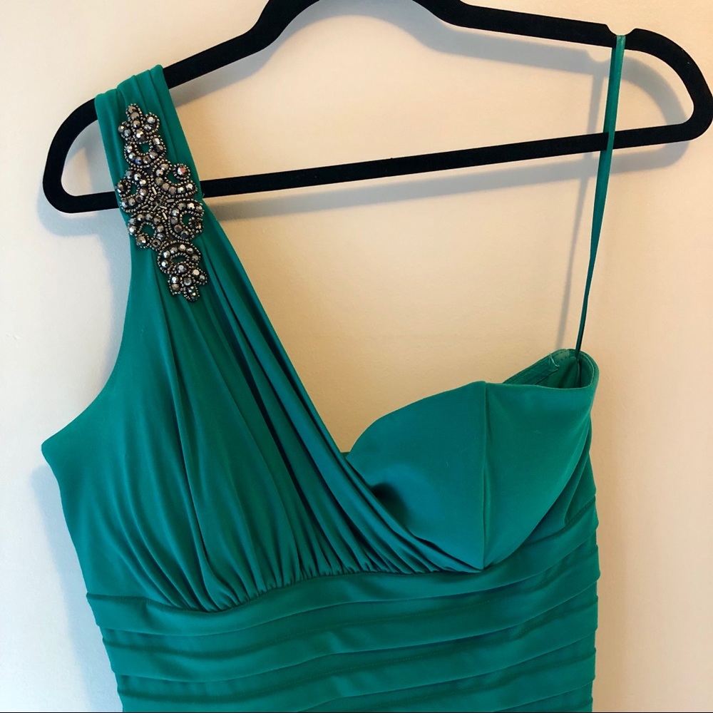 Emerald green formal dress